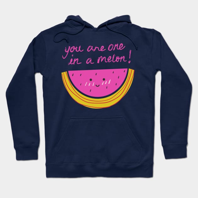 one in a melon tee Hoodie by Lindseysdesigns